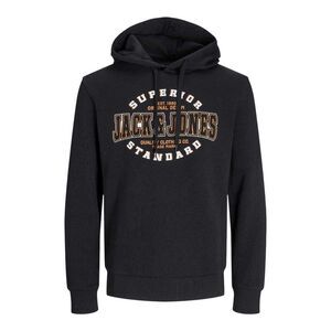 Jack And Jones Mens Logo Hoodie / Black